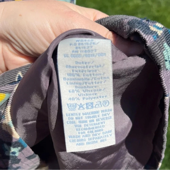 BODEN ~ Floral corduroy medium length skirt - Picture 8 of 11